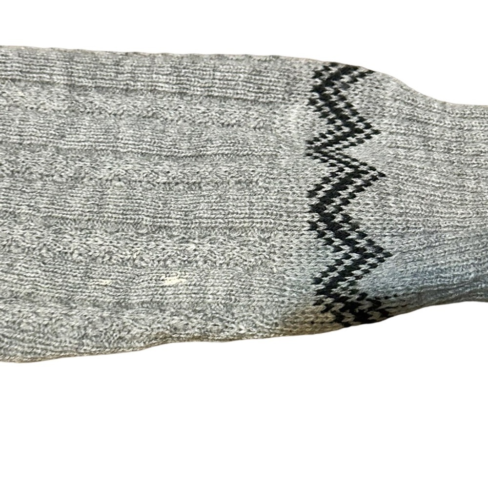 Vintage KP Collection Nordic Sweater Gray Fair Isle Men’s Large - Picture 13 of 14